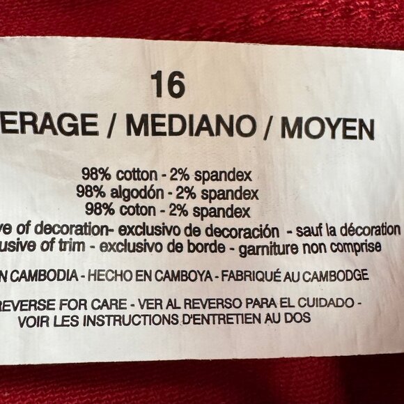 NWT -Gloria Vanderbilt Amanda Capri Jeans - 16 - Picture 9 of 9